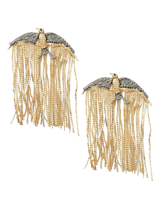 Austin Blaze - Austin Blaze Bird Fringe Earrings - Buy Online