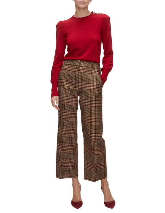 Veronica Beard - Veronica Beard Nelia Button Cashmere Pullover - Buy Online