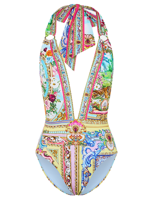 Camilla - Camilla Plunging V-Neck One Piece Swimsuit-SALE - Buy Online