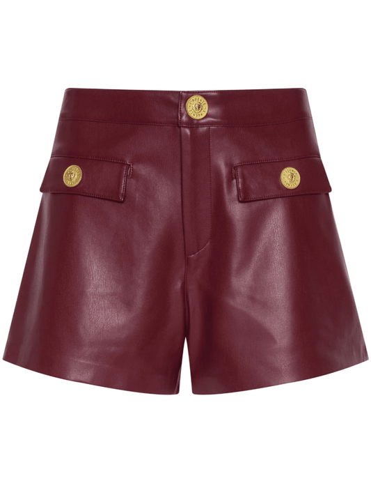 L'Agence - L'AGENCE Dionne Vegan Leather Short - Buy Online