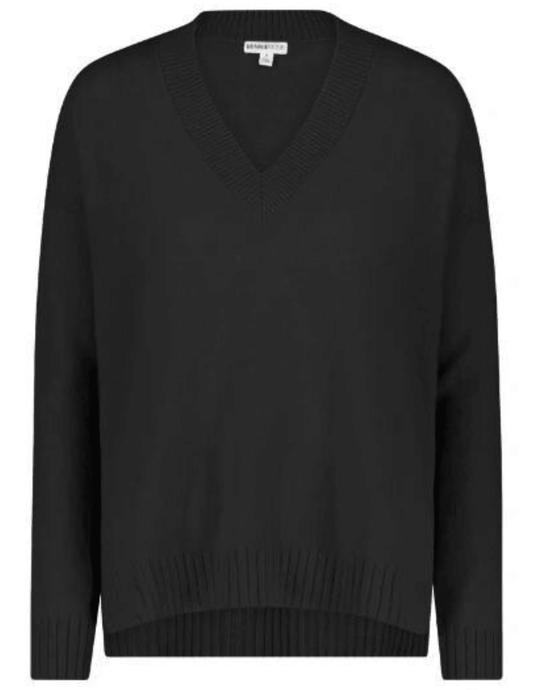 Minnie Rose - Minnie Rose Cashmere Long and Lean V Neck Sweater - Buy Online