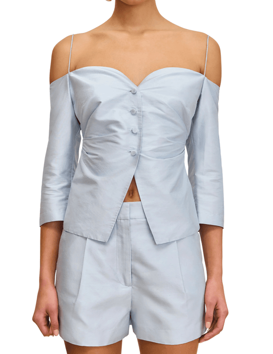 Cult Gaia - Cult Gaia Liz Tailored Off Shoulder Top-SALE - Buy Online