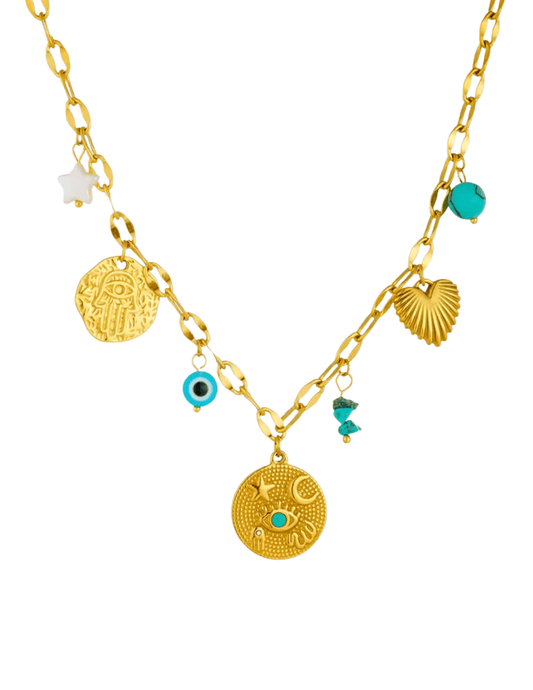 Austin Blaze - Austin Blaze Nazar Charm Necklace - Buy Online