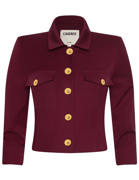 L'Agence - L'AGENCE Kumi Cropped Fitted Jacket - Buy Online