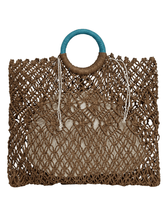 St. Barths La Robe - St. Barths La Robe Hunter Macrame Top Hande Tote - Buy Online