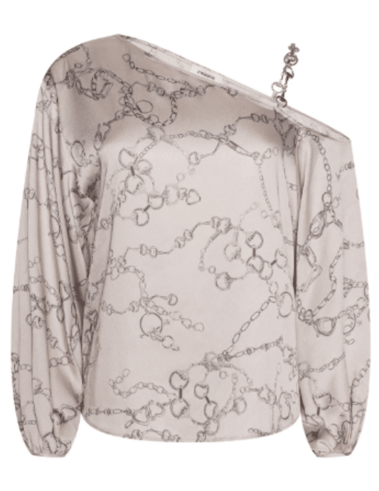 L'Agence - L'AGENCE Asami Chain One Shoulder Blouse - Buy Online