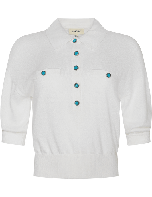 L'Agence - L'AGENCE Masaki Short Sleeve Sweater - Buy Online