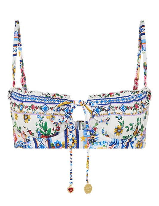 Camilla - Camilla Ruched Underwire Tie Front Bikini Top - Buy Online