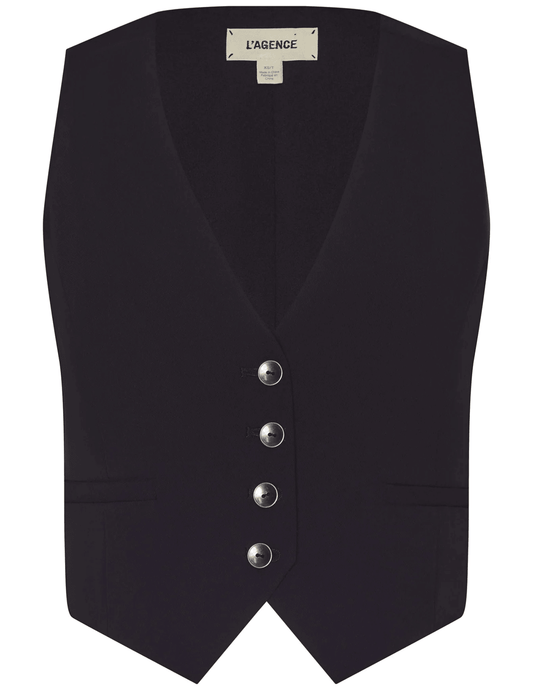 L'Agence - L'AGENCE Jianna Cropped Vest - Buy Online