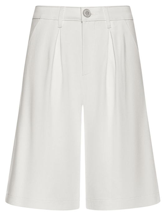 L'Agence - PRE-ORDER-L'AGENCE Akasha Tailored Ponte Bermuda Short in Ivory - Buy Online