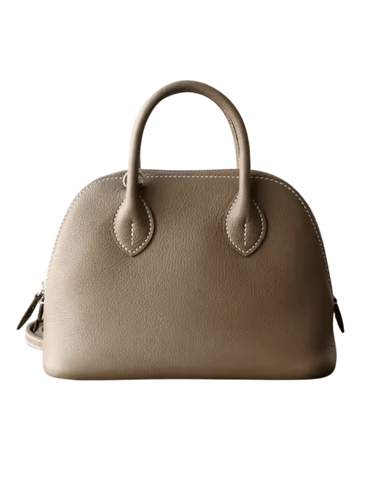 Austin Blaze Florence Leather Top Handle Bag in Taupe