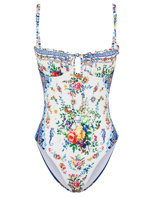 Camilla - Camilla Ruched Underwire Tie Front One Piece Swimsuit - Buy Online