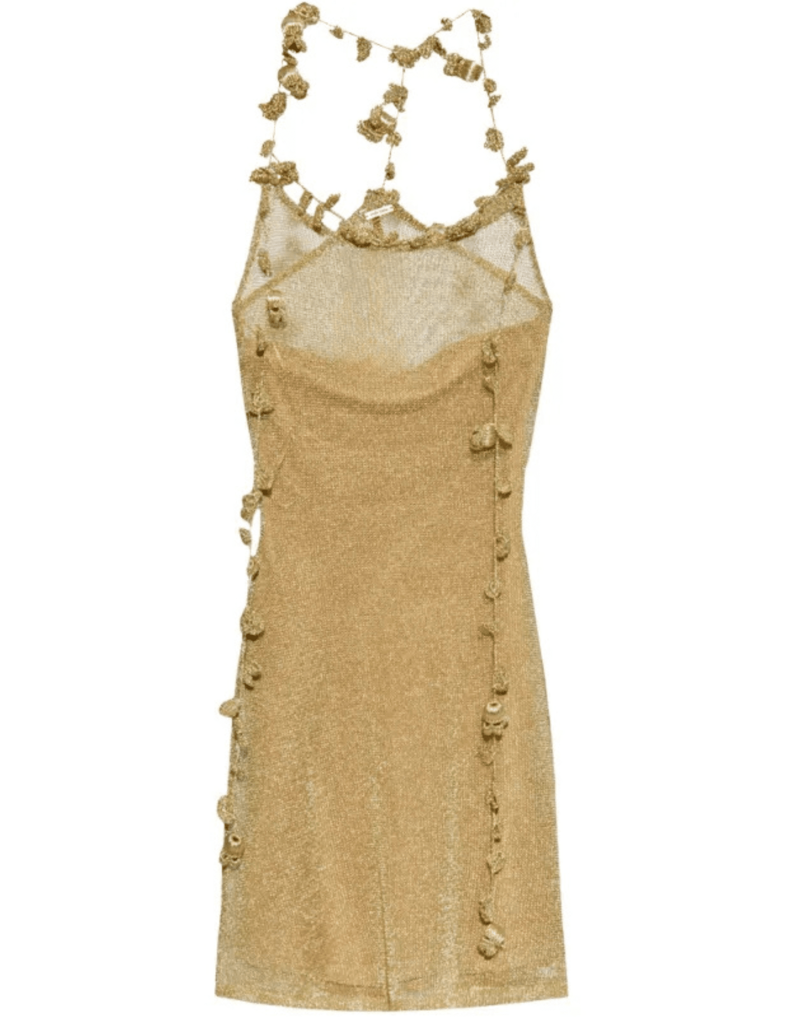 cult gaia mini dress Cult Gaia Alonza Knit Mini Dress in Gold