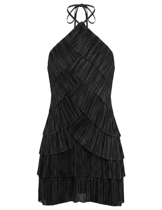 Cult Gaia Varsha Mini Dress in Black