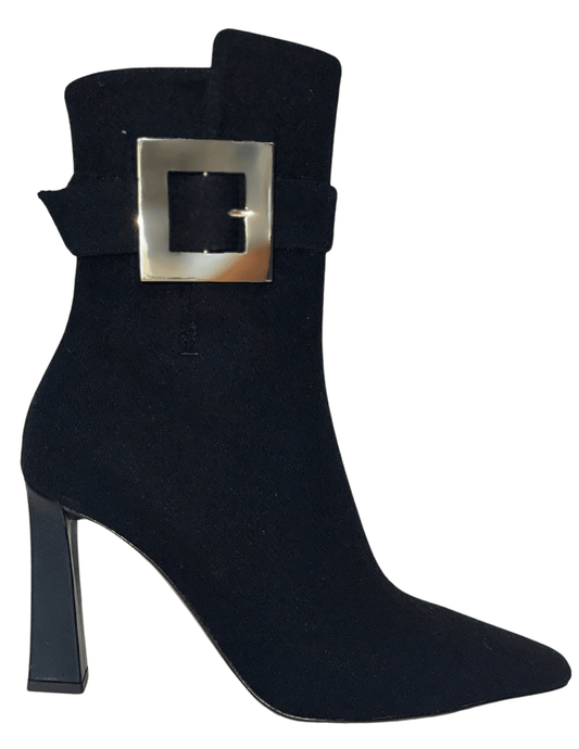 Giuseppe Zanotti - Giuseppe Zanotti Wool Buckle Heel Ankle Bootie - Buy Online