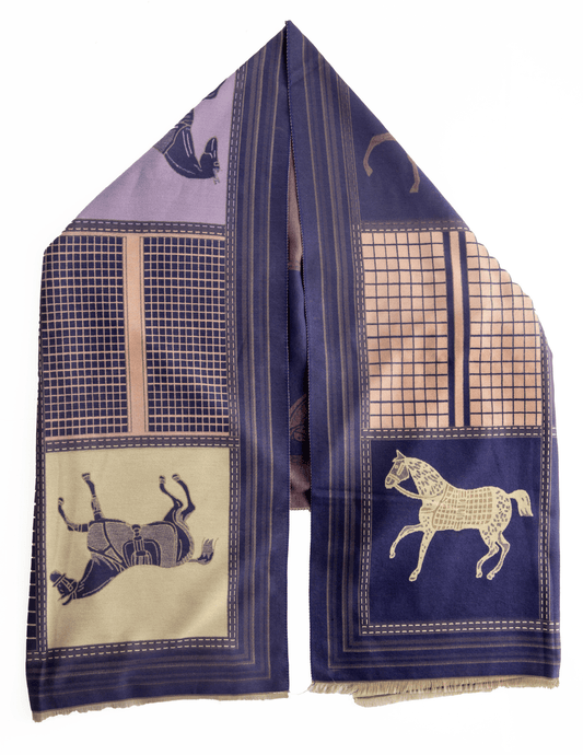 Austin Blaze - Austin Blaze Equestrian Cashmere Scarf - Buy Online