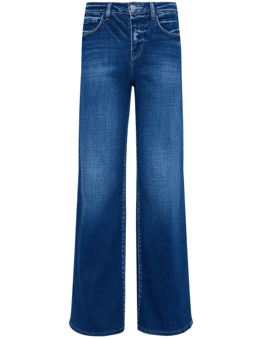 L'Agence - L’AGENCE Alicent High Rise Wide Leg Crop Jeans in Desoto - Buy Online