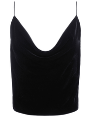 L'Agence - L'Agence Calista Velvet Cowl Neck Cami - Buy Online