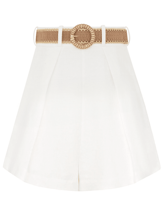 Zimmermann - Zimmermann Acacia Belted Tuck Short - Buy Online