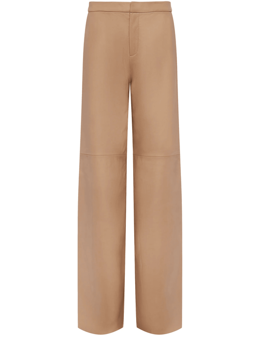 L'Agence - L'Agence Livvy Straight Leg Leather Trouser - Buy Online