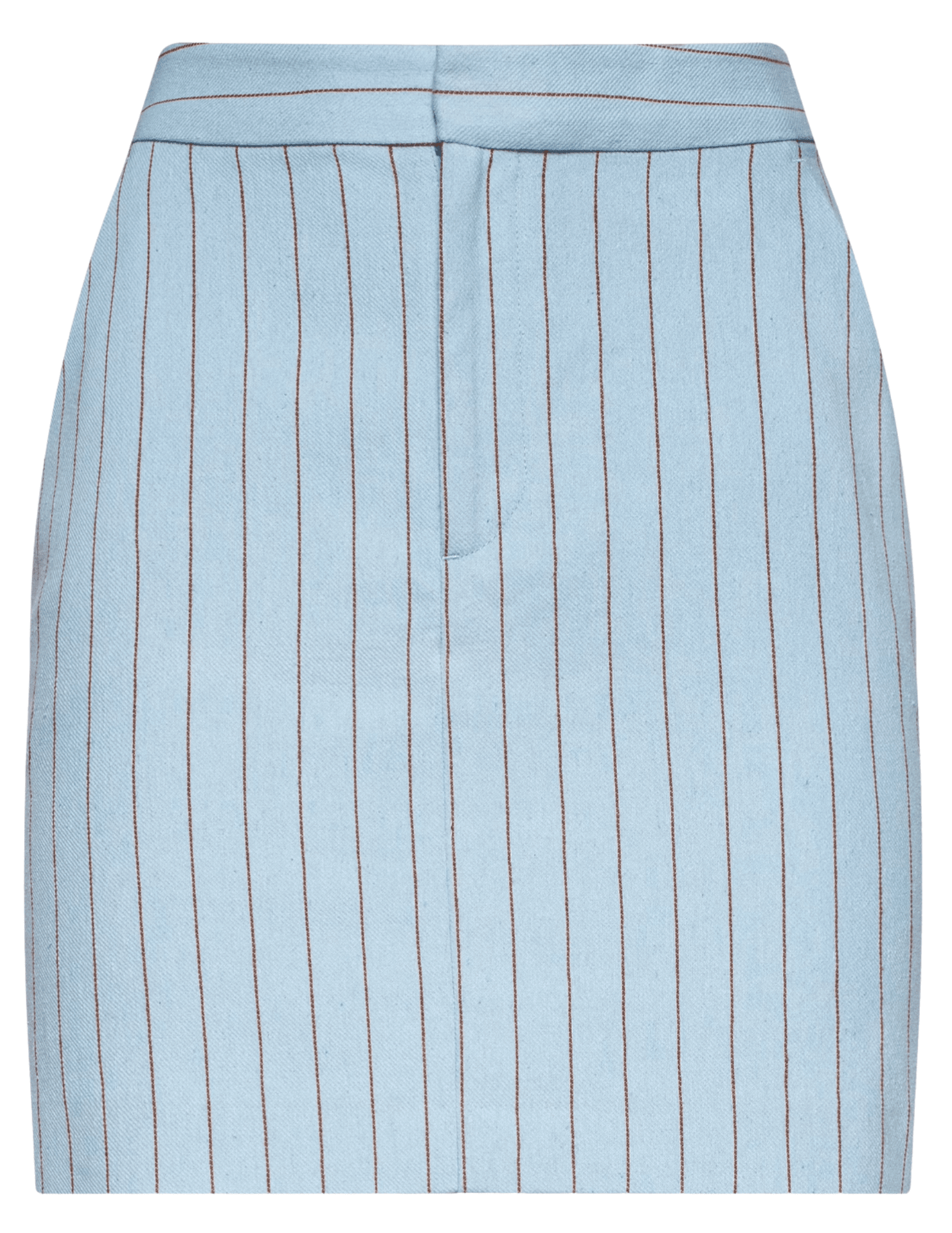 L'Agence - PRE-ORDER-L'AGENCE Vera Tailored Mini Skirt in Light Blue Sienna Pinstripe - Buy Online