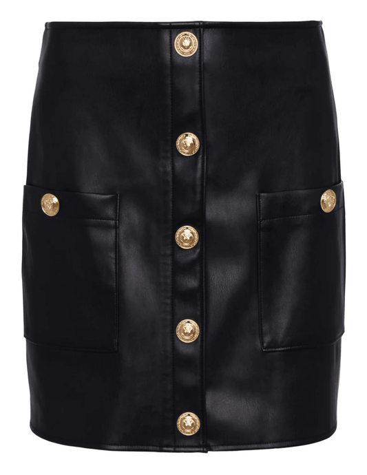 L'Agence - L'Agence Truman Leather Mini Skirt - Buy Online
