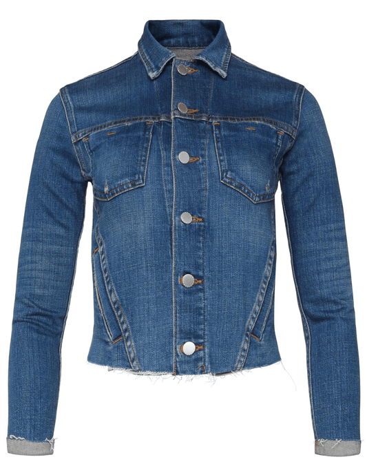 L'Agence - L'Agence Janelle Slim Raw Jacket In Authentique - Buy Online