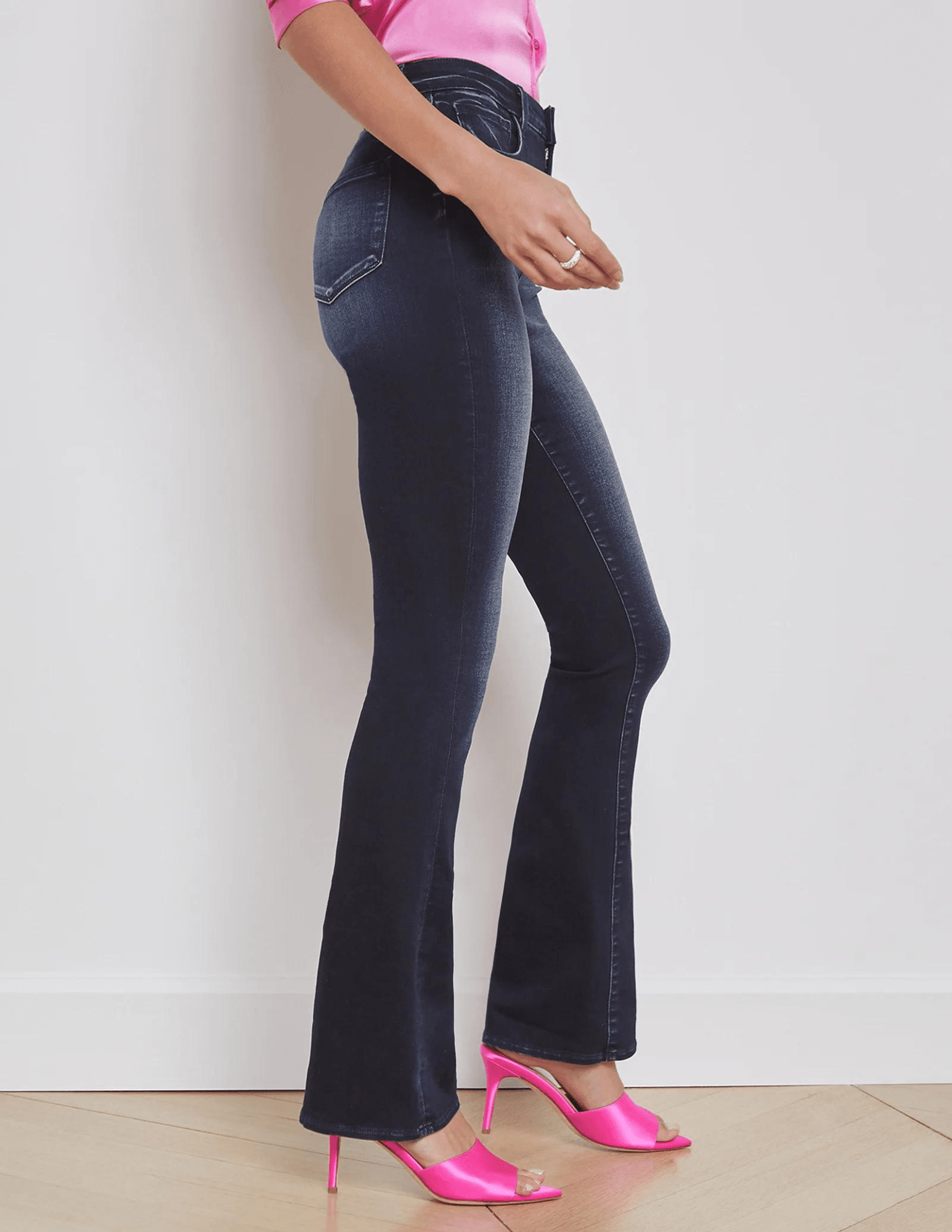 L'Agence - L’AGENCE Selma High Rise Baby Boot-Cut Jeans In Nightingale - Buy Online