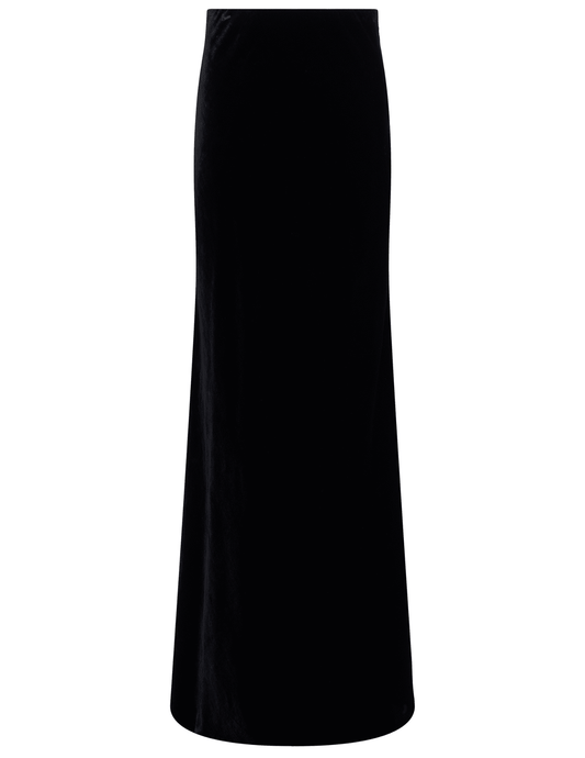 L'Agence - RA-L'Agence Zeta Velvet Maxi Skirt - Buy Online