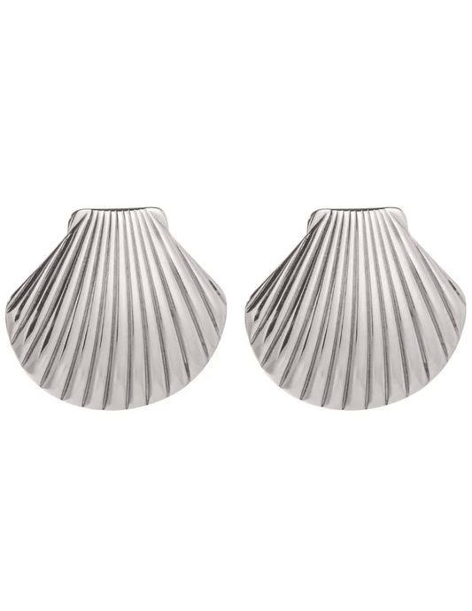 St. Barths La Robe - St. Barths La Robe Silver Clam Shell Earring - Buy Online