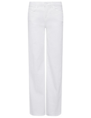 L'Agence - L'AGENCE Alicent High Rise Wide Leg Crop Jeans In Blanc - Buy Online