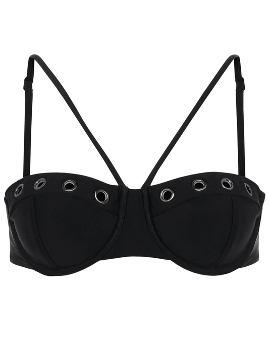 L'Agence - L'Agence AlexandrIa Grommet Balconette Bikini Top - Buy Online
