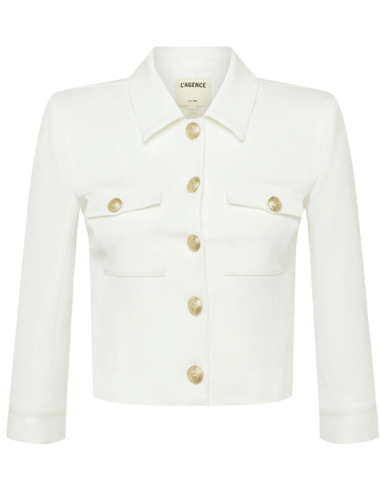 L'Agence - L'Agence Kumi Cropped Fitted Jacket - Buy Online