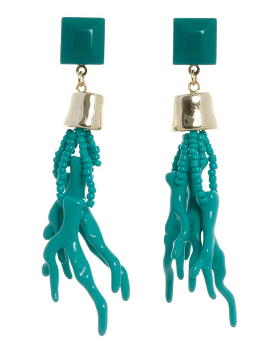 Steven Dann - Steven Dann Beaded Coral Dangle Earring - Buy Online