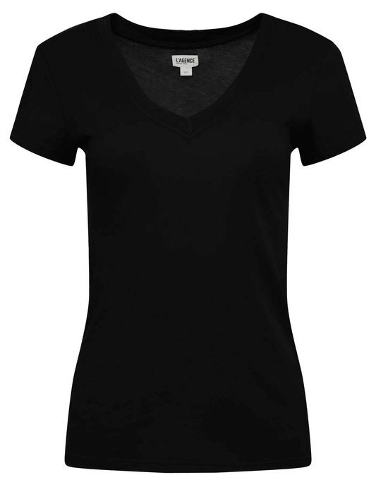 L'Agence - L'Agence Becca V-Neck Tee - Buy Online