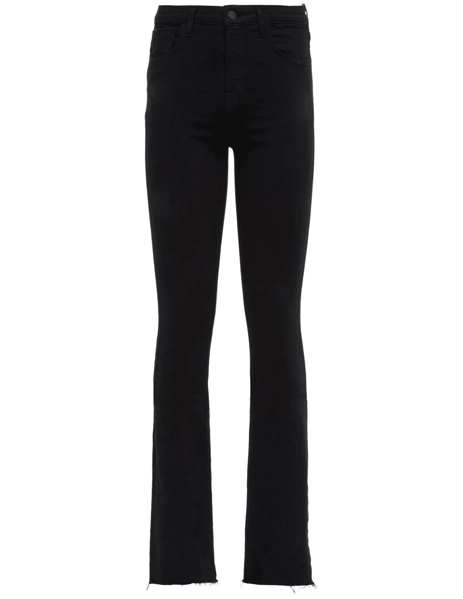 L'Agence - L’AGENCE Ruth High Rise Straight Jeans In Noir - Buy Online
