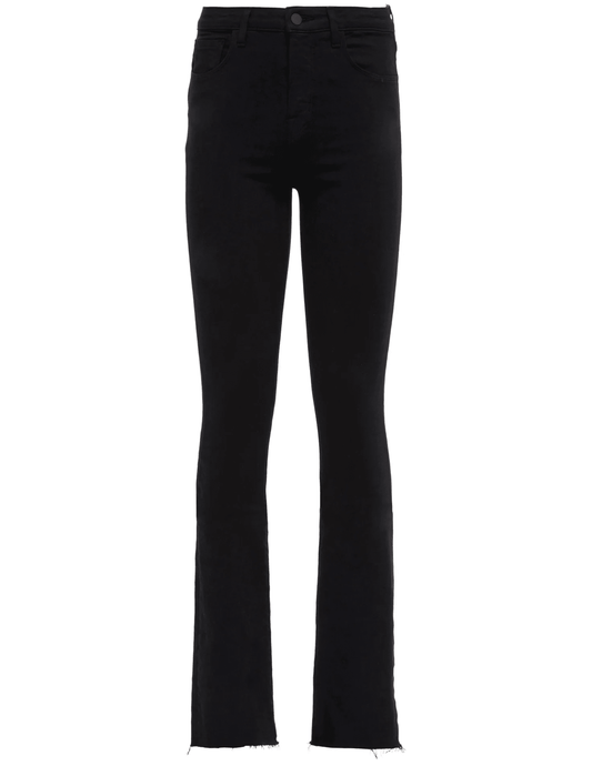 L'Agence - L’AGENCE Ruth High Rise Straight Jeans In Noir - Buy Online
