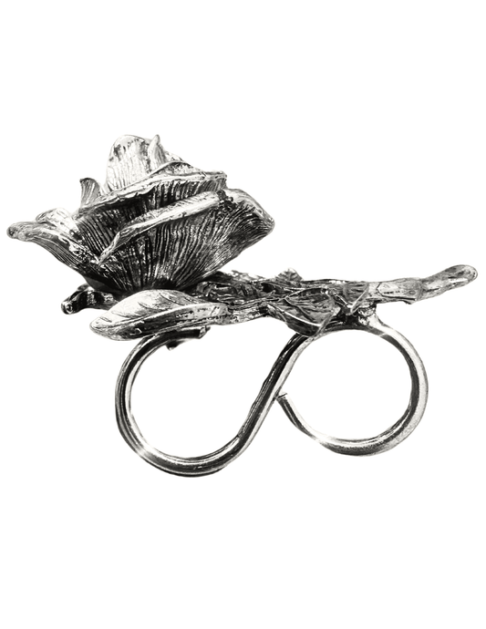Fleur de Camélia - Fleur de Camélia Oversized Rose Double Ring - Buy Online