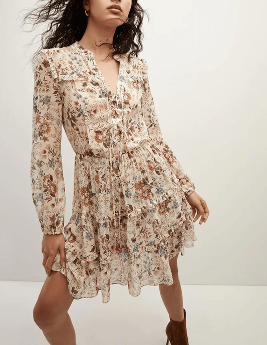 Veronica Beard Justine Floral Silk-Georgette Mini Dress