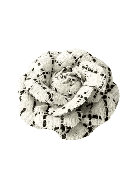 Fleur de Camélia - Fleur de Camélia Tweed Camellia Brooch - Buy Online