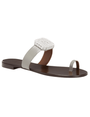 Giuseppe Zanotti - Giuseppe Zanotti Blahir Flat Embellished Sandal - Buy Online