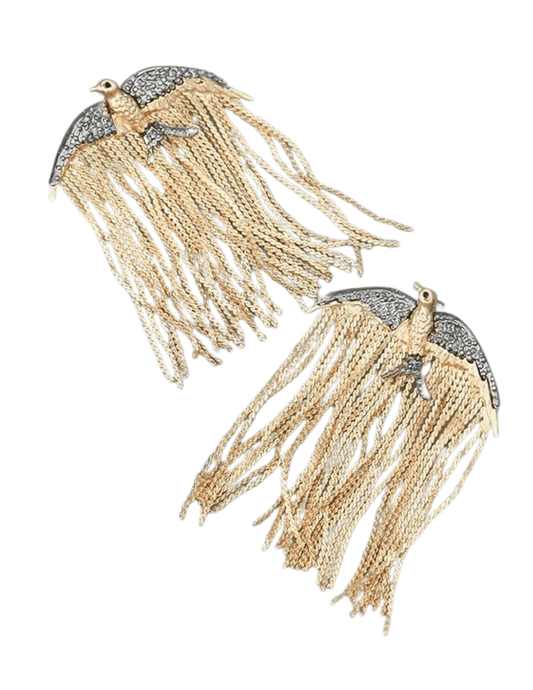 Austin Blaze - Austin Blaze Bird Fringe Earrings - Buy Online