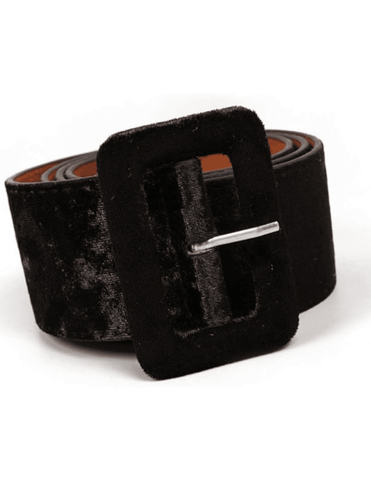 Fleur de Camélia - Fleur de Camélia Crushed Velvet Wide Belt - Buy Online