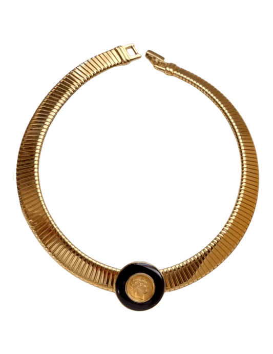 Fleur de Camélia - Fleur de Camélia Enamel Pendant Collar Necklace - Buy Online