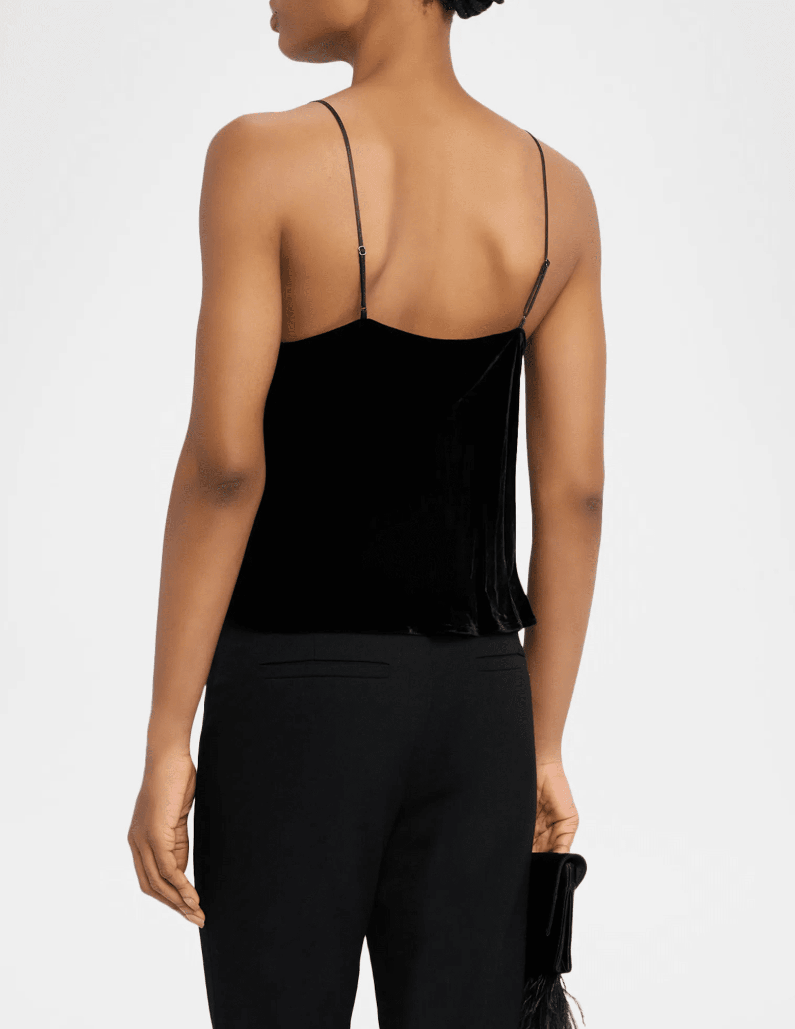 L'Agence - L'Agence Calista Velvet Cowl Neck Cami - Buy Online