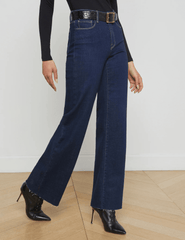 L'Agence - L’AGENCE Scottie High Rise Wide Leg Jeans in Koval - Buy Online