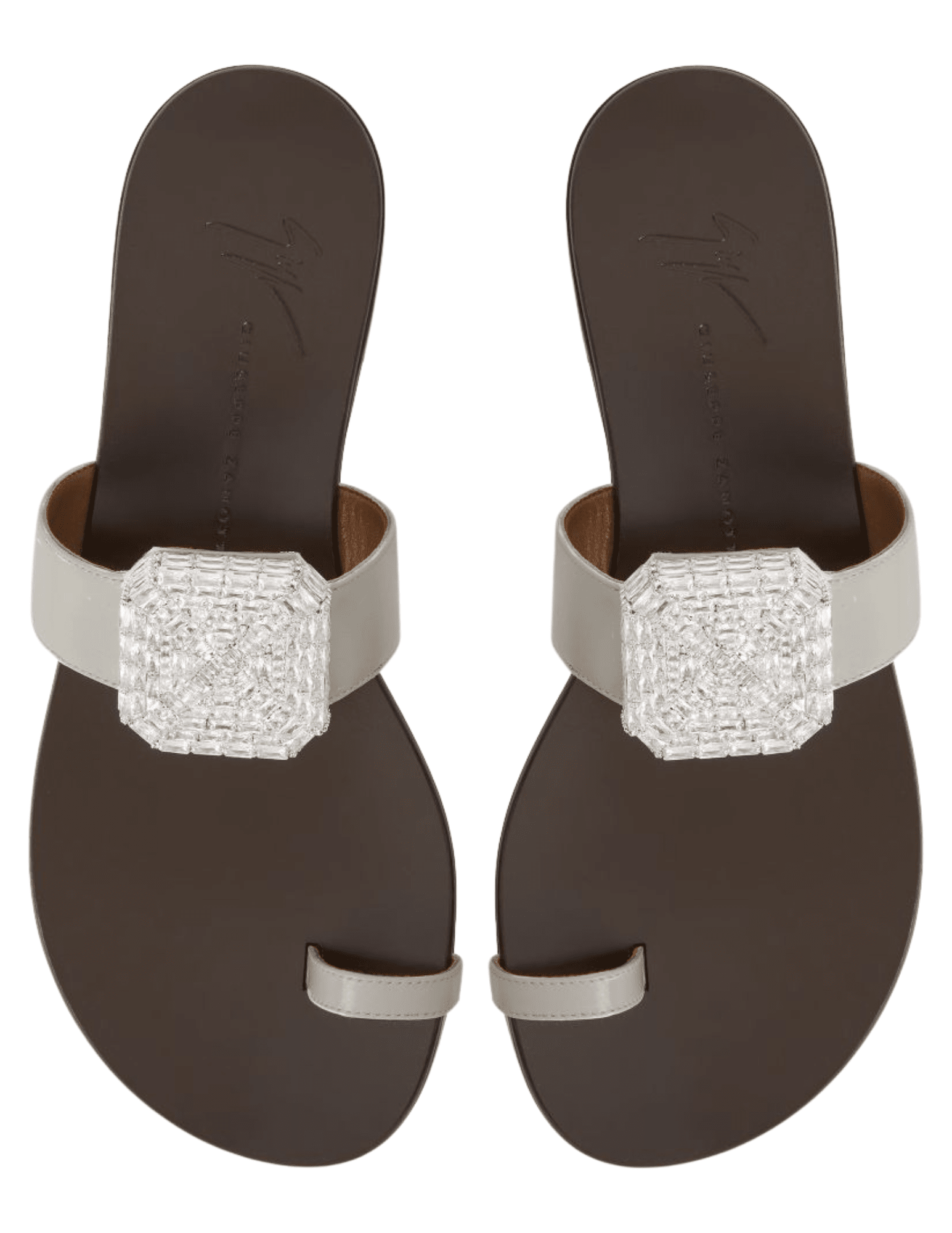 Giuseppe Zanotti - Giuseppe Zanotti Blahir Flat Embellished Sandal - Buy Online
