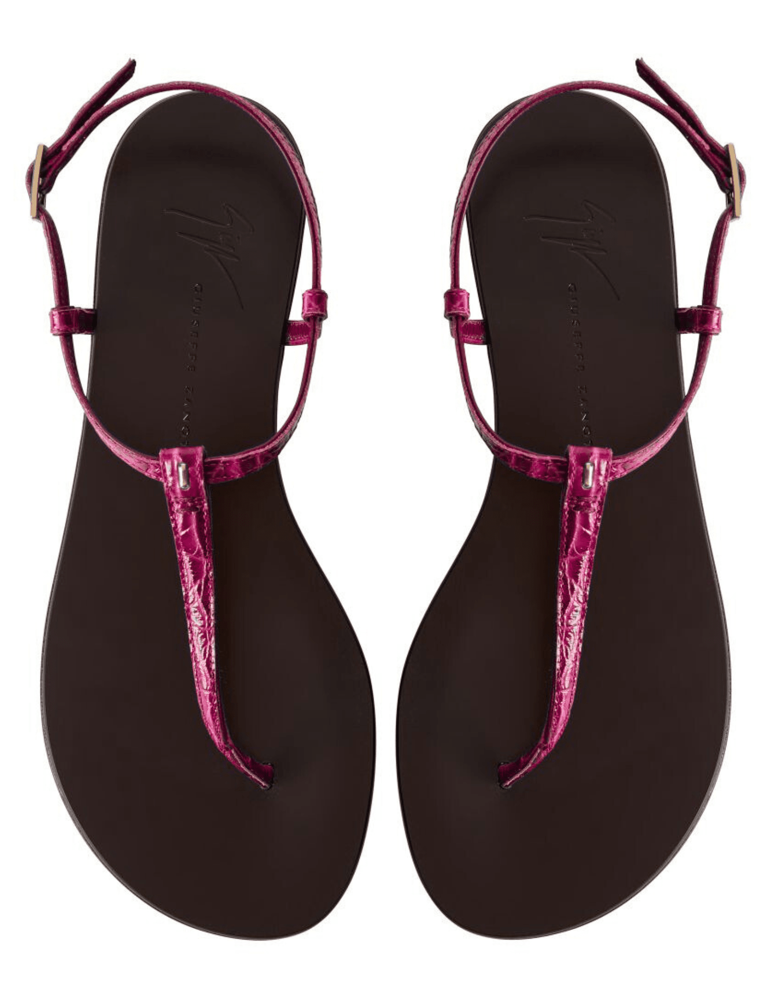 Giuseppe Zanotti - Giuseppe Zanotti Doriaane Croc Flat Sandal - Buy Online