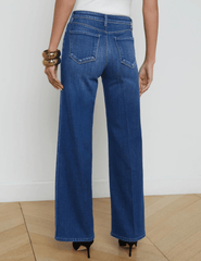 L'Agence - L’AGENCE Alicent High Rise Wide Leg Crop Jeans in Desoto - Buy Online