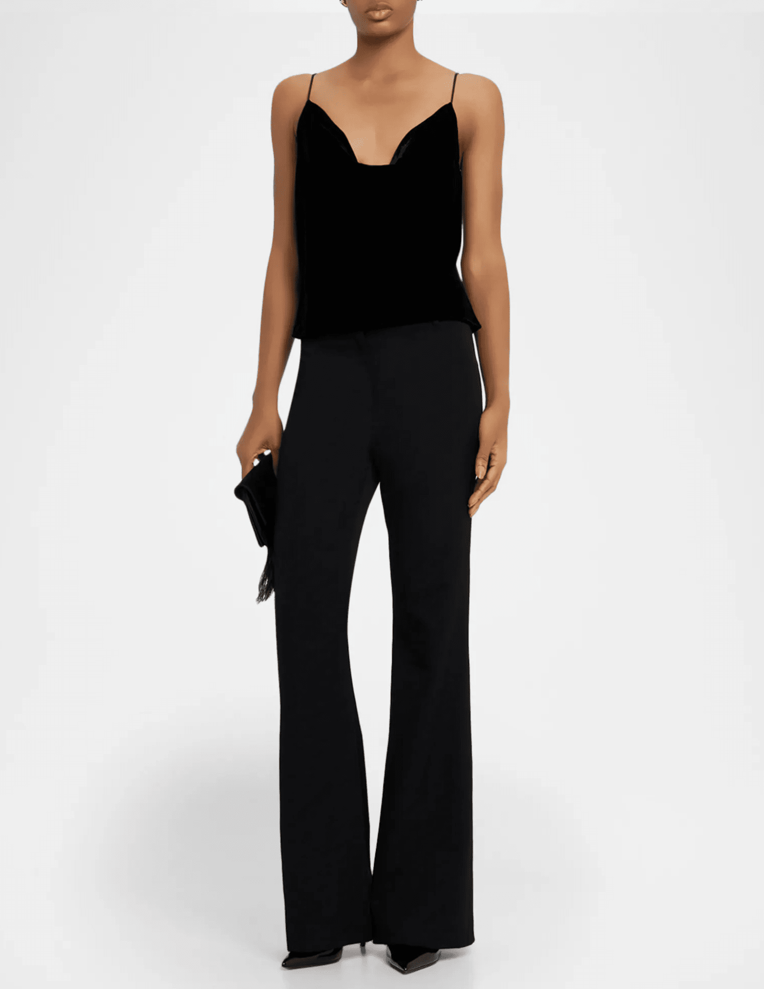 L'Agence - L'Agence Calista Velvet Cowl Neck Cami - Buy Online